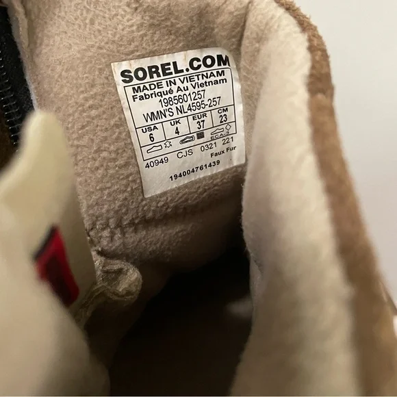 Sorel Explorer II Waterproof Ankle Boots Size 6 Delta Fawn - Picture 5 of 6